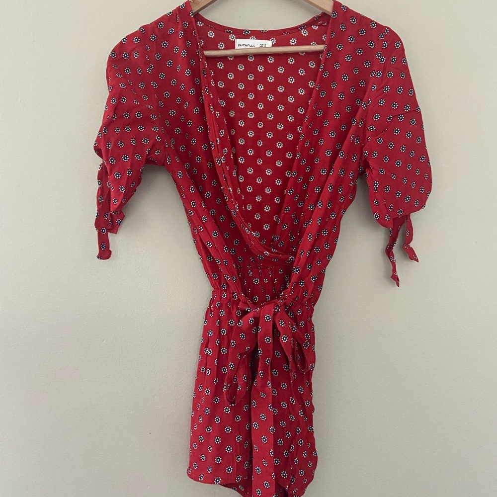 Faithfull The Brand Floral Print Romper